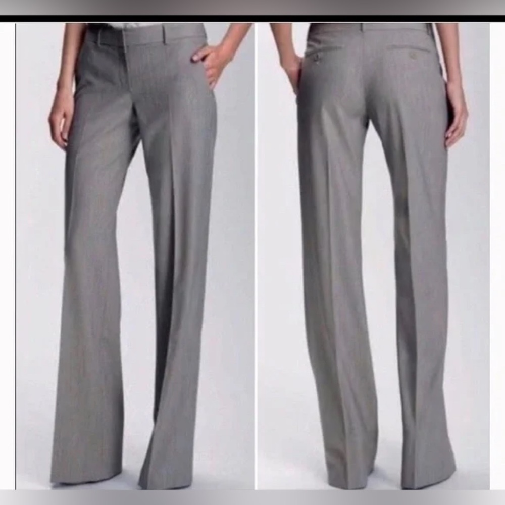 BCBGMaxAzria Gray Wide Leg Trousers